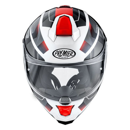 קסדת PREMIER HYPER HP2 לבן\אפור\אדום