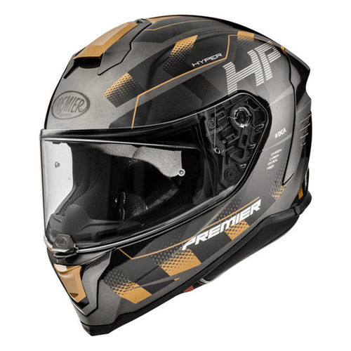 קסדת PREMIER HYPER HP19 שחור\אפור\זהב