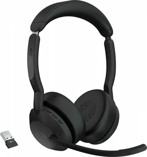 אוזניות אלחוטיות JABRA EVOLVE2 55 LINK380A MS STEREO STAND 25599-999-989