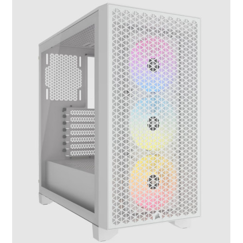 מארז מחשב Corsair 6500D Airflow Tempered Glass Mid-Tower Case White CC-9011260-WW