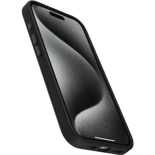 כיסוי לטלפון OtterBox Symmetry Cactus Leather iPhone 15 Pro Max, שחור