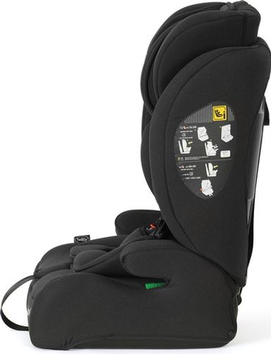 בוסטר גב עם רצועות מדיסון פלוס בתקן i-Size R129 צבע שחור - Charcoal