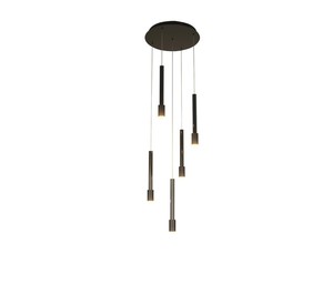 5 תלוי שחור על בסיס עגול LED 30W