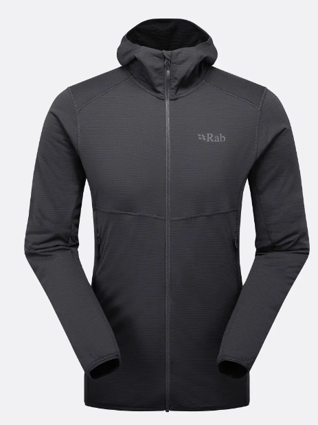 פליז לגברים Evolute Hoody אפור כהה - Rab