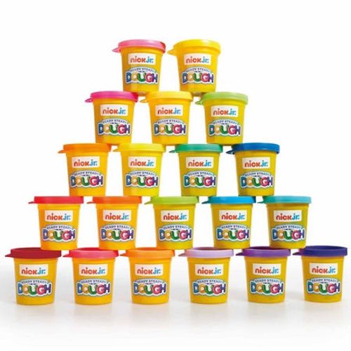 20 מיכלי בצק צבעוני למשחקי יצירה צבעי הקשת