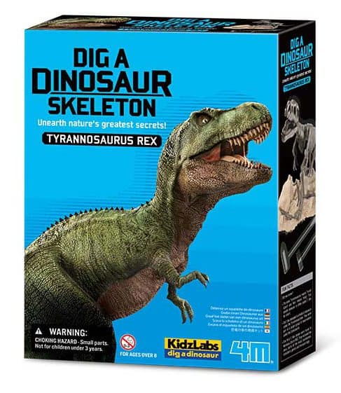 חפירת שלד דינוזאור טירנוזאורוס טי-רקס Tyrannosaurus