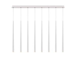 8 תלוי לבן על בסיס מלבן LED 40W