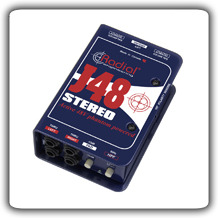 קופסת DI אקטיבי כפול Radial J48 Stereo