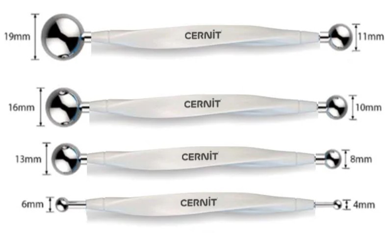 מנדק דו צדדי CERNIT BALL TOOL (מגוון גדלים לבחירה)