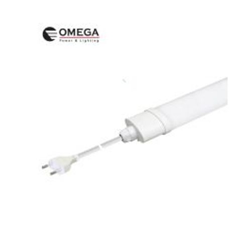 גוף תאורה מוגן מים OMEGA 6500K IP65 כבל+תקע 1.5M 40W MIDIBAKO כבל+תקע 