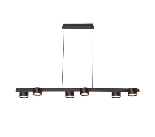 6 שחור תלוי על בסיס LED 6X8W