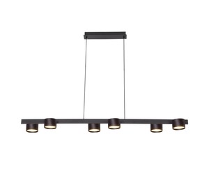 6 שחור תלוי על בסיס LED 6X8W