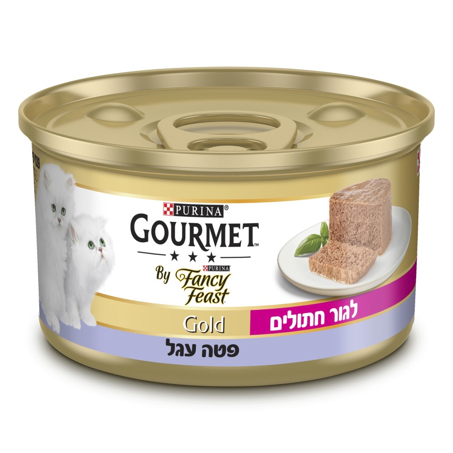 פנסי פיסט גולד פטה עגל לגורי חתולים  85 גרם 