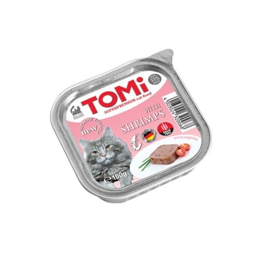 מעדן טומי לחתול שרימפס – 100 גרם