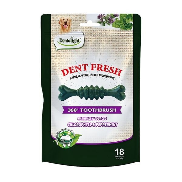dent fresh חטיף דנטלי מועשר בכלורופיל  150 גרם