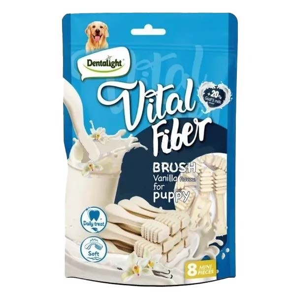 vital fiber חטיף לגורים מברשת שיניים  80 גרם