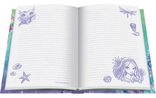 היומן הסודי של ננופיה עם מנעול ומפתח ו 15 אביזרי יצירה נוספים