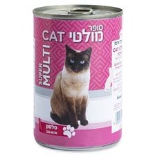 מולטיקט סופר חתול בטעם סלמון 400  גר 24 יחידות 