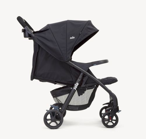 עגלת טיולון מגיל לידה Muze LX עם מגש תינוק, מגש הורה ואפשרות חיבור סלקל - שחור