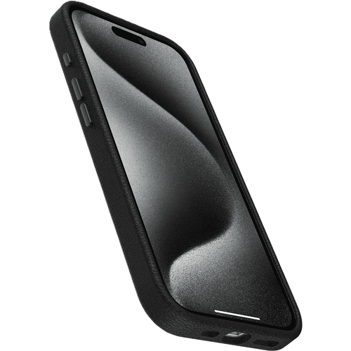 כיסוי לטלפון OtterBox Symmetry Cactus Leather iPhone 15 Pro, שחור