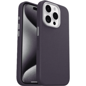 כיסוי לטלפון OtterBox Symmetry Cactus Leather iPhone 15 Pro Max, סגול