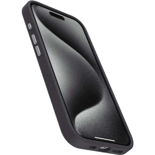 כיסוי לטלפון OtterBox Symmetry Cactus Leather iPhone 15 Pro, סגול