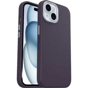 כיסוי לטלפון OtterBox Symmetry Cactus Leather iPhone 15, סגול
