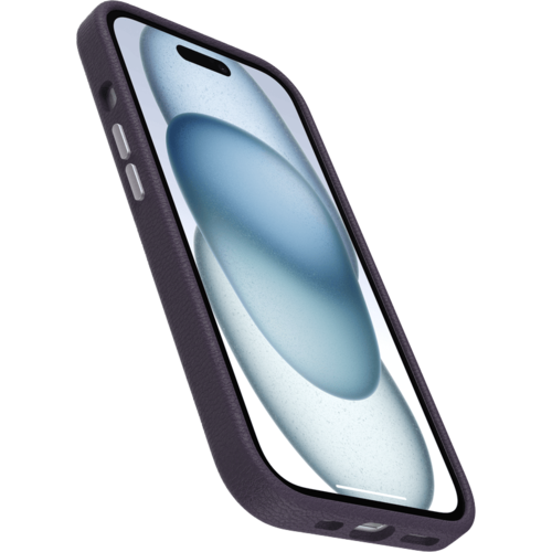 כיסוי לטלפון OtterBox Symmetry Cactus Leather iPhone 15, סגול