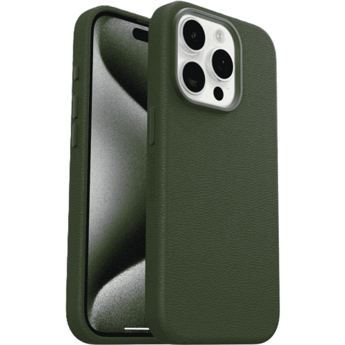 כיסוי לטלפון OtterBox Symmetry Cactus Leather iPhone 15 Pro Max, ירוק