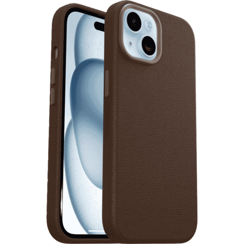 כיסוי לטלפון OtterBox Symmetry Cactus Leather iPhone 15, חום