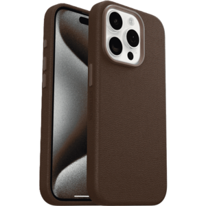 כיסוי לטלפון OtterBox Symmetry Cactus Leather iPhone 15 Pro, חום