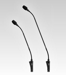A SHURE CVG12RS-B/C מיקרופון צואר גמיש 30 ס"מ עם מפסק לאד וטבעת לאד בראש המיקרופון