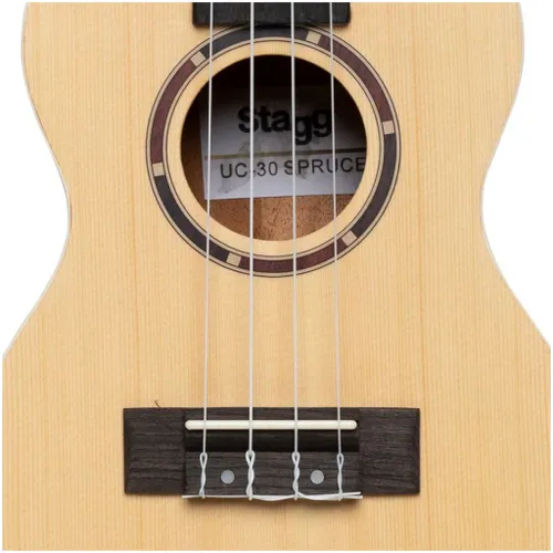 יוקללי קונצרט אשוחית כולל תיק Stagg | UC-30 Spruce