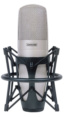 SHURE KSM32/SL - מיקרופון קונדנסר מקצועי, צבע שמפניה כולל תיבת נשיאה כסופה מאלומיניום יפה וקל