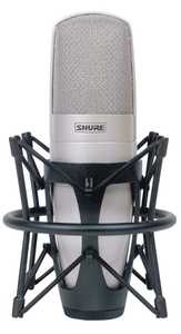 SHURE KSM32/SL - מיקרופון קונדנסר מקצועי, צבע שמפניה כולל תיבת נשיאה כסופה מאלומיניום יפה וקל
