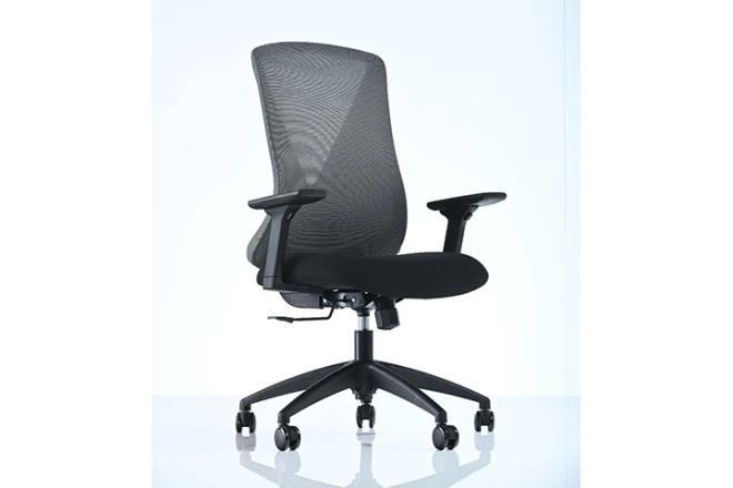 כסא משרדי גב רשת ORFE 100PA שחור