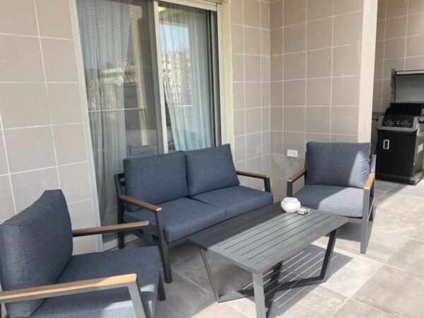 מערכת ישיבה אלומיניום דגם לונדון פחם