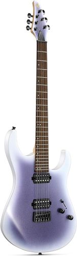 גיטרה חשמלית DMT-100 עם מוצרים נלווים Donner Solid Body Electric Guitar בצבע סגול לבן מבית DONNER