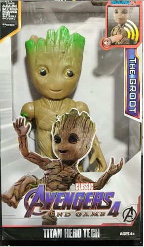 דמות משחק עם אפקטים קוליים גרוט 30 ס'מ עם מפרקים זזים מסדרת TITAN HERO