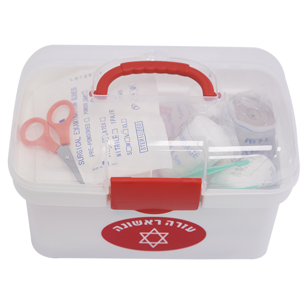 עזרה ראשונה קופסת פלסטיק גדולה