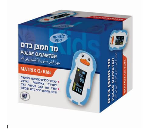מד חמצן בדם לילדים ( מד סטורציה) Matrix Kids