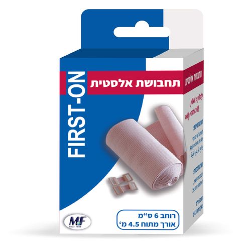 תחבושת אלסטית רוחב 6  ס”מ