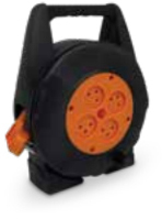 תוף כבל מאריך 15 מטר 4 שקעים