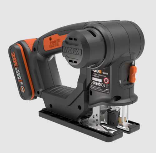 מסור אנכי / חרב נטען  20V מקצועי  משולב [גוף בלבד]  Worx WX550.9