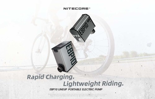 מנפח גלגלים מבית NITECORE לאופנוע/אופניים 