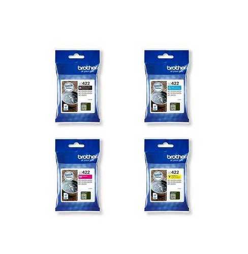 סט ראשי דיו מקורי LC422 BROTHER