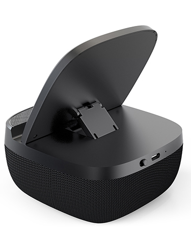 מעמד טעינה אלחוטי 15W משולב עם רמקול Bluetooth