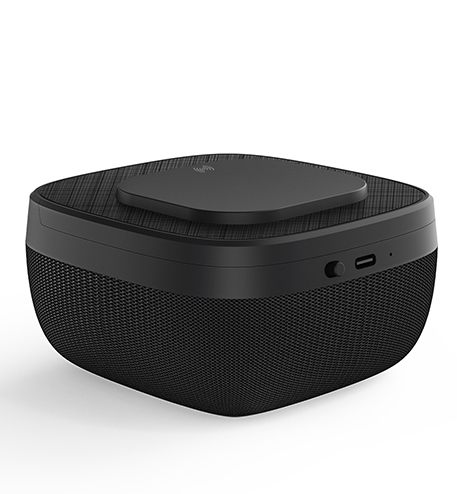 מעמד טעינה אלחוטי 15W משולב עם רמקול Bluetooth