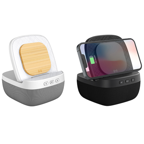 מעמד טעינה אלחוטי 15W משולב עם רמקול Bluetooth