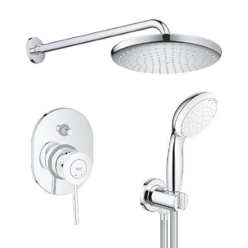 סט 6 חלקים GROHE CLASSIC מקורי למקלחת | כרום ניקל